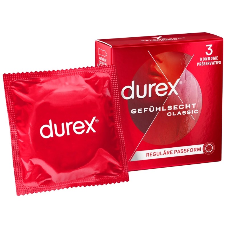 Durex - Prezerwatywy Lateksowe Zbiorniczek 3szt